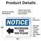 Signmission Restrooms This Way Please (Left Arrow) Sign With Symbol, 14 in W x Rectangle, Vinyl Decal OS-2PACK-NS-D-1014-L-18098 - alternate 3